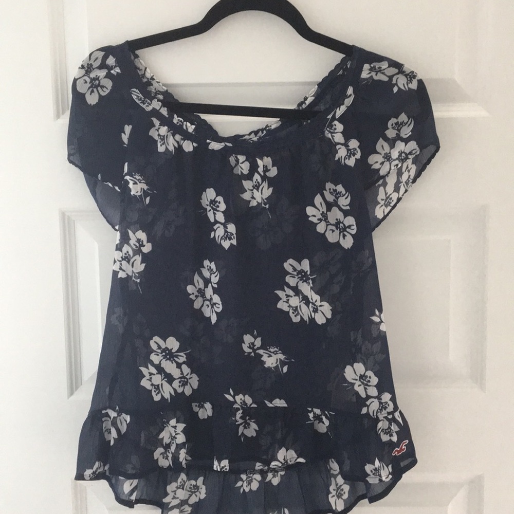 Sheer Floral Blouse